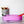 Load image into Gallery viewer, Craft Organizer - Chain - Pink Gem With Lilac Base
