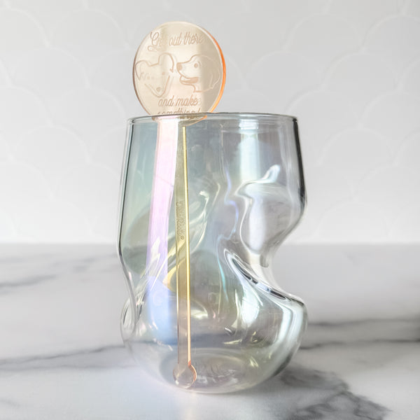 Make Something Drink Swizzle Stick- Gold - Sold Individually