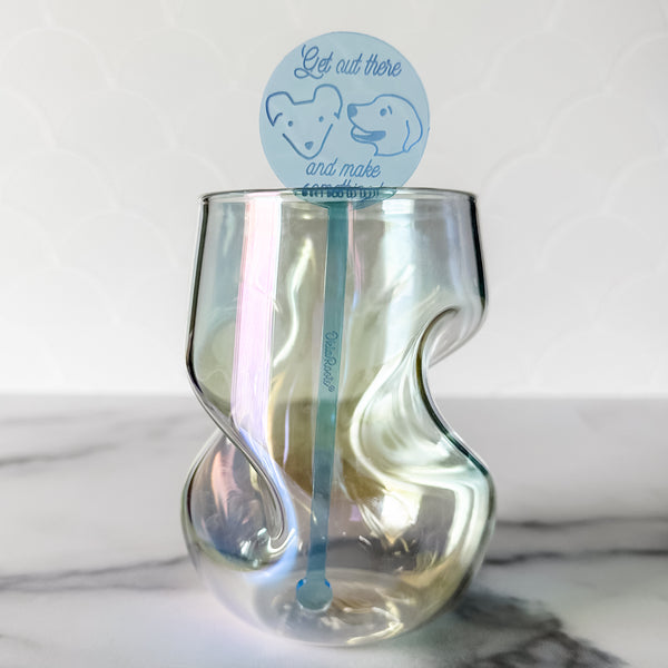 Make Something Drink Swizzle Stick- Blue - Sold Individually