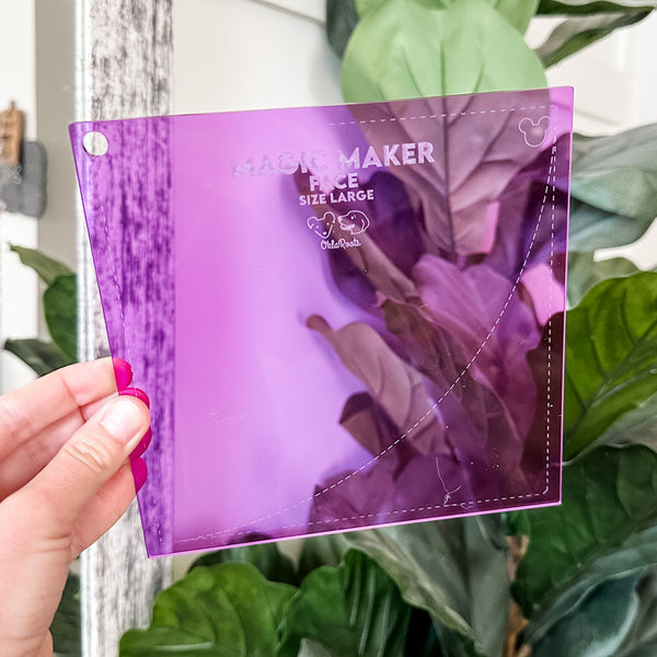 LARGE Magic Maker Quilt Block - Purple -  Acrylic Template - Set of 7