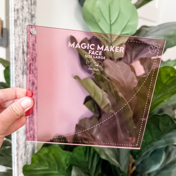 LARGE Magic Maker Quilt Block - Pink -  Acrylic Template - Set of 7