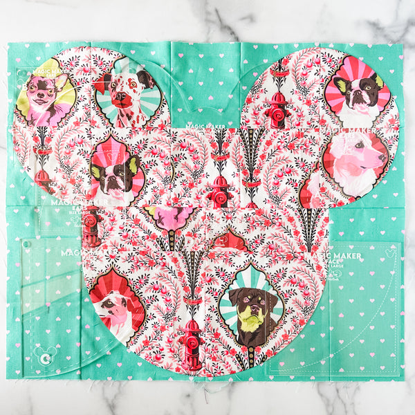 LARGE Magic Maker Quilt Block - Clear -  Acrylic Template - Set of 7