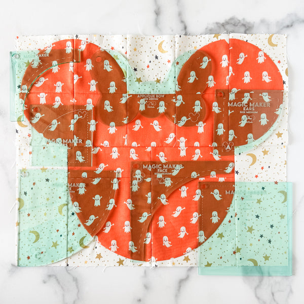 MEDIUM Magic Maker Quilt Block - Light Green -  Acrylic Template - Set of 7