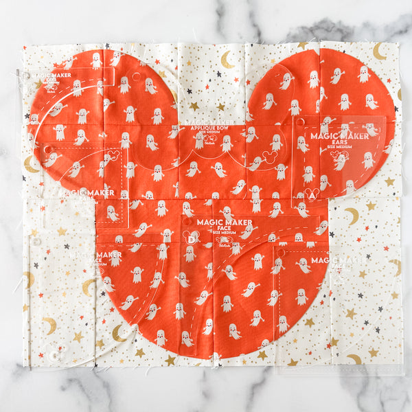 MEDIUM Magic Maker Quilt Block - Clear -  Acrylic Template - Set of 7