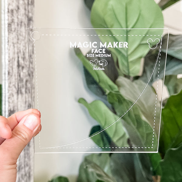 MEDIUM Magic Maker Quilt Block - Clear -  Acrylic Template - Set of 7