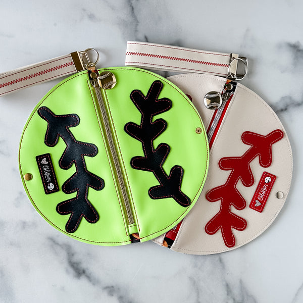 The Baseball / Circle Zip Pouch Pattern - Downloadable PDF with SVG