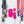 Load image into Gallery viewer, Rounded Fancy Straps - Size 1" - Magenta - Set of 3 - Acrylic Template