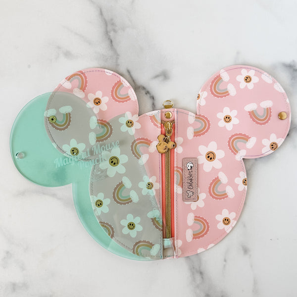 Magical Mouse Zip Pouch - Light Green -  Acrylic Template
