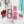 Load image into Gallery viewer, Open Center SQUARED Fancy Straps - Size 1" Webbing To 1/2" Hook - LIMITED COLOR - Bubble Textured Pink - Set of 3 - Acrylic Template