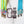 Load image into Gallery viewer, Open Center SQUARED Fancy Straps - Size 1.5" Webbing To 1" Hook - LIMITED COLOR - Glitter Bats - Set of 3 - Acrylic Template