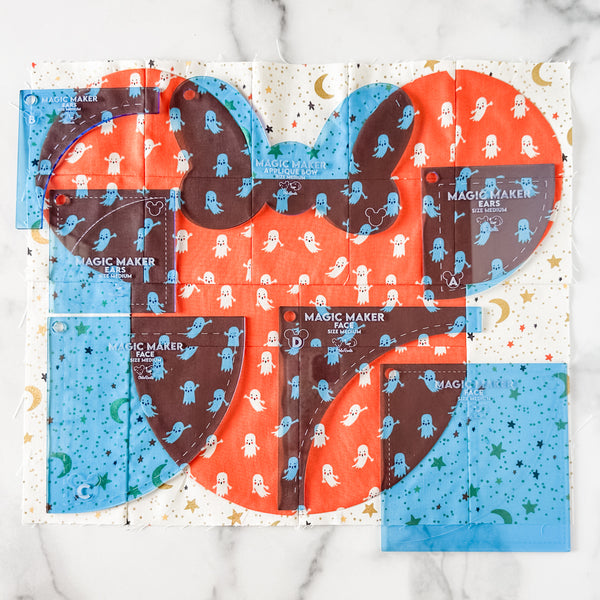 MEDIUM Magic Maker Quilt Block - Blue -  Acrylic Template - Set of 7