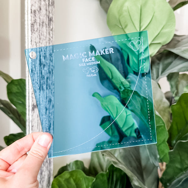 MEDIUM Magic Maker Quilt Block - Blue -  Acrylic Template - Set of 7