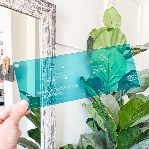 Mini Picnic Pouch / Purse Acrylic Templates - TEAL - Set of 6