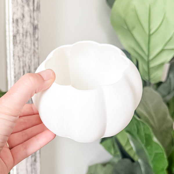 Medium Pumpkin Craft Bowl - White - Designed by Newt!