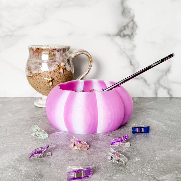 Large Pumpkin Craft Bowl - Pink Gem - Designed by Newt!