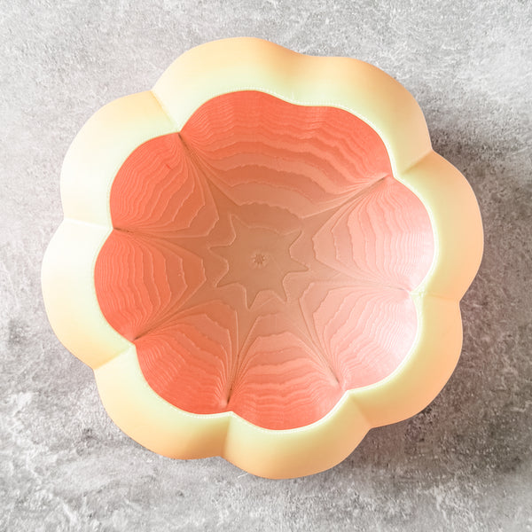 Large Pumpkin Craft Bowl - Pastel Dewey Rainbow - Designed by Newt!