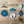 Load image into Gallery viewer, English Paper Piecing Set of 3 - 1/4" Seam Allowance - "Box Top" Style - Blue - Acrylic Template