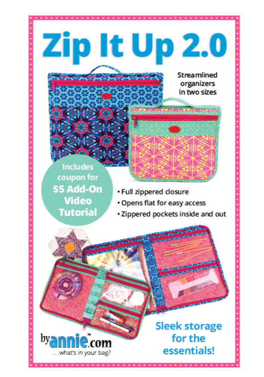 Zip It Up 2.0 By Annie Patterns - Hardcopy Paper Pattern