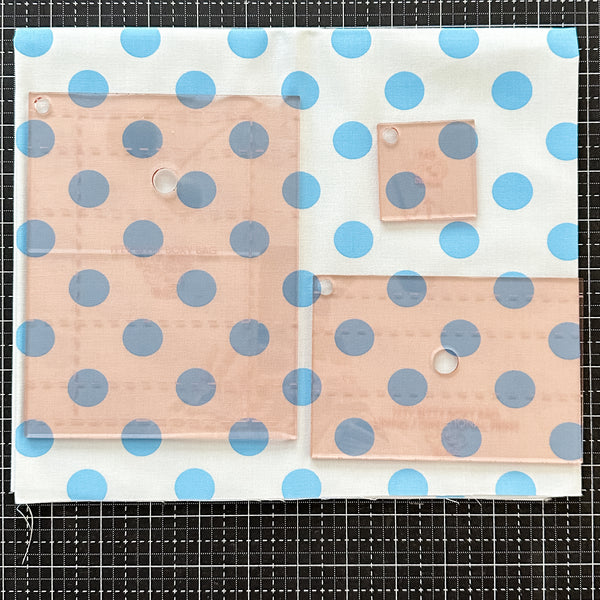 Itty Bitty Boxy Bag Set of 3 - Rose Gold -  Acrylic Template