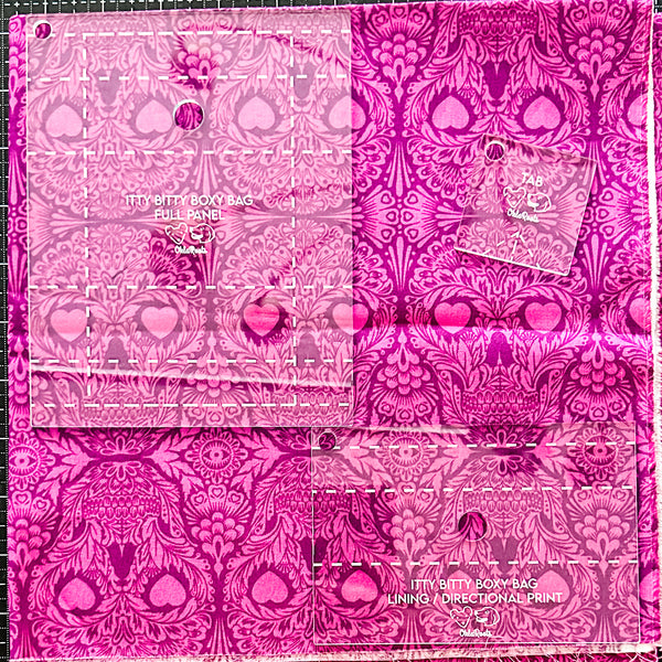 Itty Bitty Boxy Bag Set of 3 - Soda -  Acrylic Template