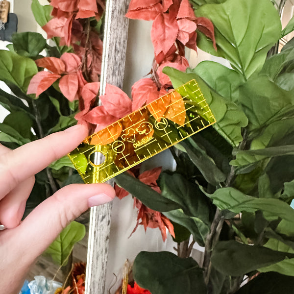 Lemon Mini OklaRuler : 1" x 3" Ruler