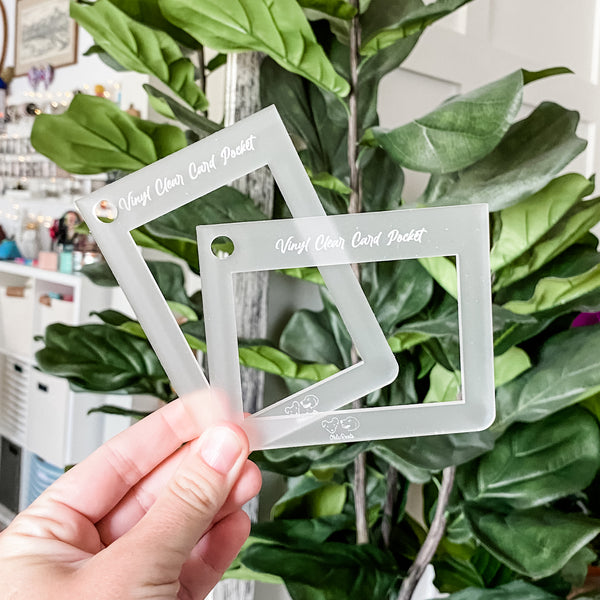 Frosted Clear ID Pocket - Acrylic Template