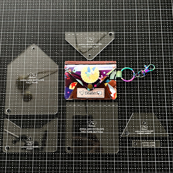 VINYL - Anna Mini Envelope Set of 6 - Clear -  Acrylic Template