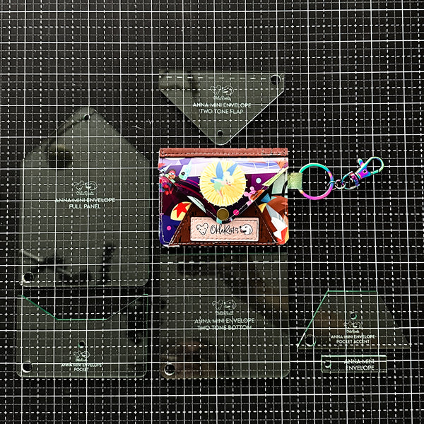 VINYL - Anna Mini Envelope Set of 6 - Soda Glass -  Acrylic Template