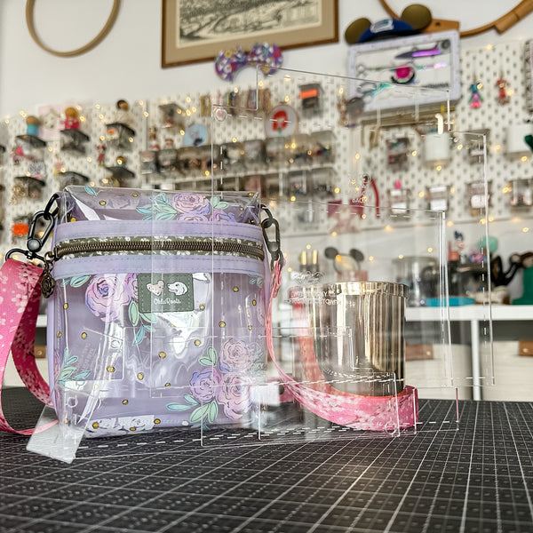 Babi Boxy Pouch and Crossbody  - Set of 4 - Clear - Acrylic Template