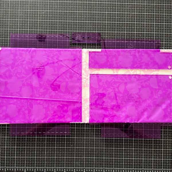 Babi Boxy Pouch and Crossbody  - Set of 4 - Purple - Acrylic Template