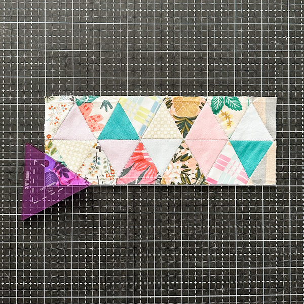 English Paper Piecing - 1 3/8" Triangle Style - Purple - Acrylic Template