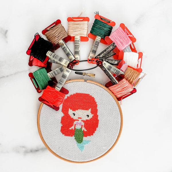 Light Orange - Hanging Embroidery Floss Holder - Sold Individually