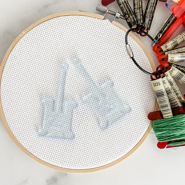 Ice Blue - Hanging Embroidery Floss Holder - Sold Individually