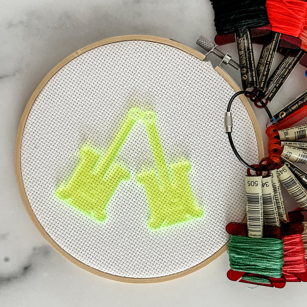 Neon Green - Hanging Embroidery Floss Holder - Sold Individually