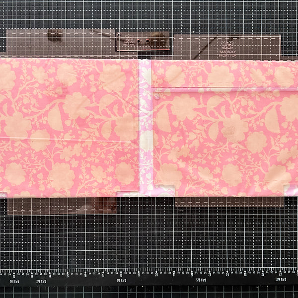 Babi Boxy Pouch and Crossbody  - Set of 4 - Rose Gold - Acrylic Template