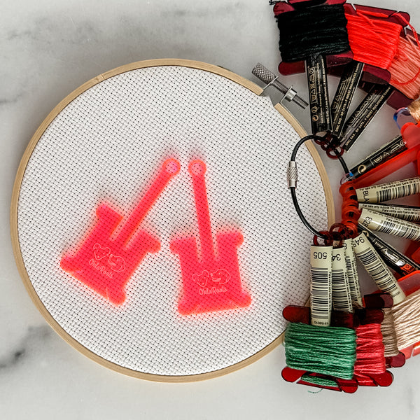 Hot Pink - Hanging Embroidery Floss Holder - Sold Individually
