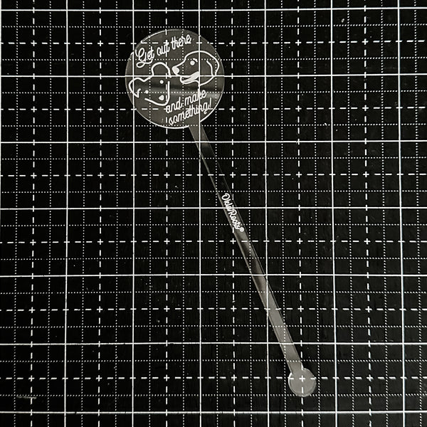 Make Something Drink Swizzle Stick- Clear - Sold Individually