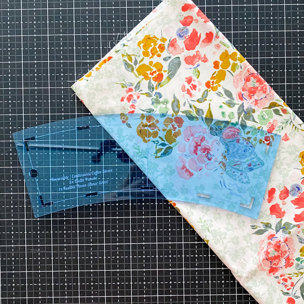 Reversible Coffee Sleeve - Ocean - Acrylic Template
