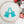 Load image into Gallery viewer, Glitter Blue - Hanging Embroidery Floss Holder - Sold Individually