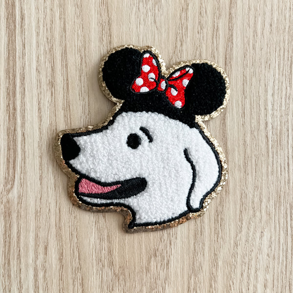 OklaRoots Pup Iron On Chenille Patches