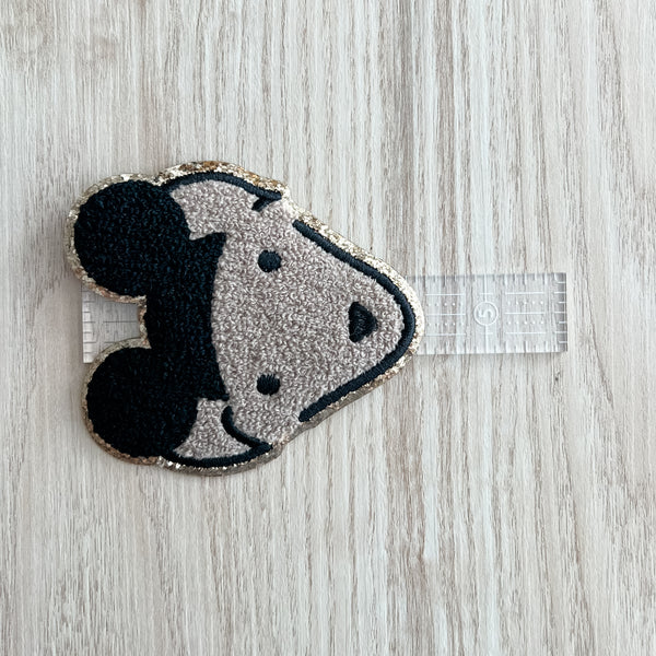 OklaRoots Pup Iron On Chenille Patches