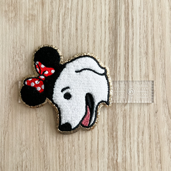 OklaRoots Pup Iron On Chenille Patches