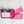 Load image into Gallery viewer, Curved Clear Bottom Zip Pouch - Pink - Acrylic Template