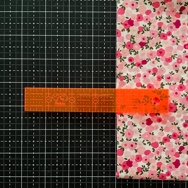 Hot Pink OklaRuler : 1" x 6" Clear Ruler