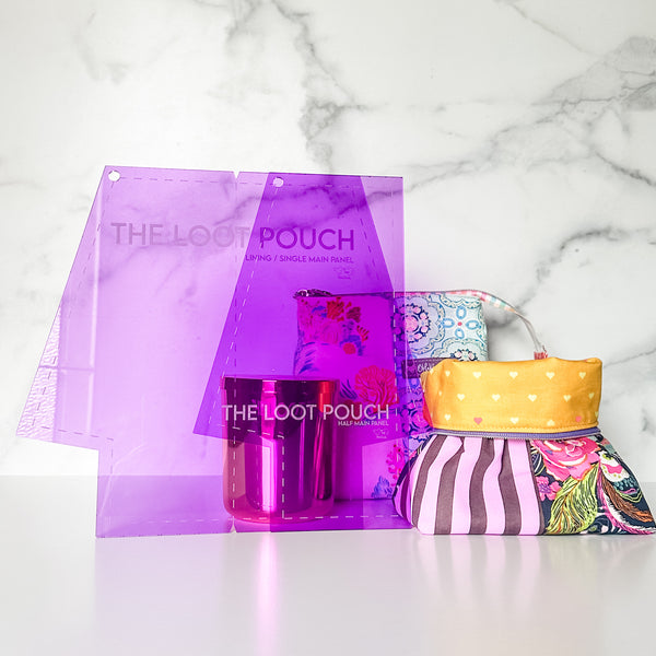 The Loot Pouch - Two Tone  - Set of 2 - Purple - Acrylic Template