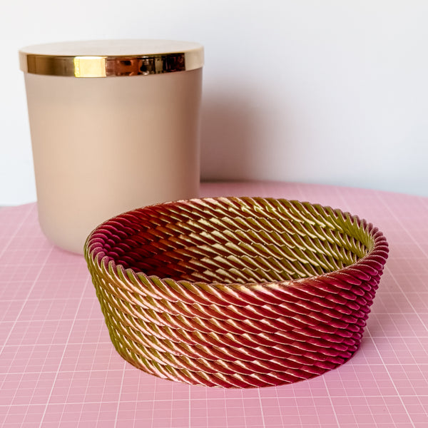 Medium Rope Craft Bowl - Cherry Limeade