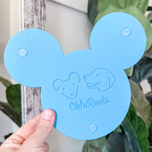 Mouse Craft Tray - Pyramid Base with Grips - Sky Blue