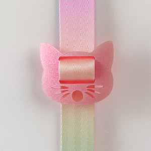 Removable Cat Head Strapzeez™ - Iridescent Pink