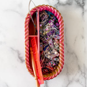 Craft Organizer - Chunky Rope - Cherry Limeade