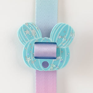 Removable Pumpkin Head Strapzeez™ - Light Blue Stars